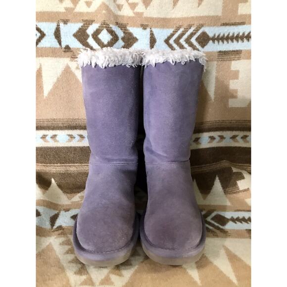 Koolaburra by UGG Boots Purple Violet Lavender Big Kid Size 4 Girls Winter Boots - Picture 2 of 12